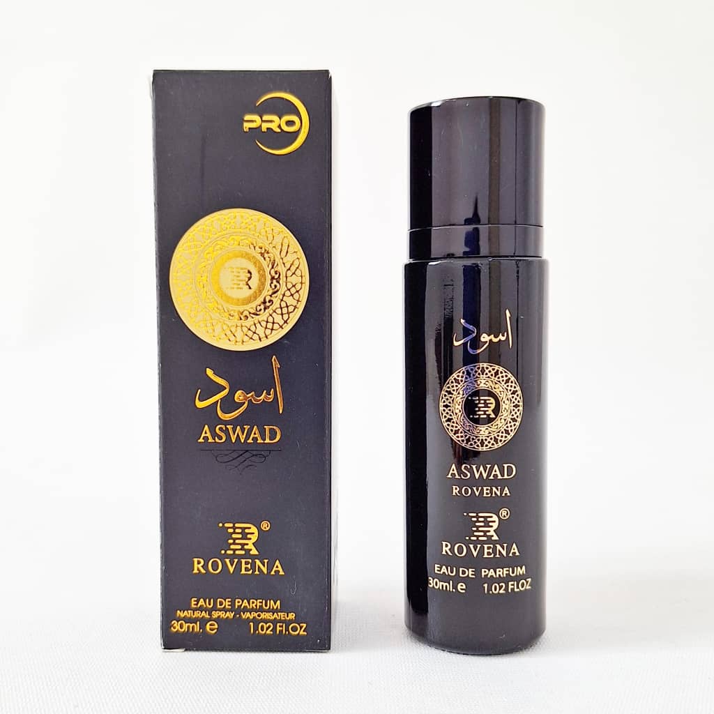 عطر ادکلن روونا اسود(مشابه لطافه اسد) | Rovena Aswad حجم 30 میل